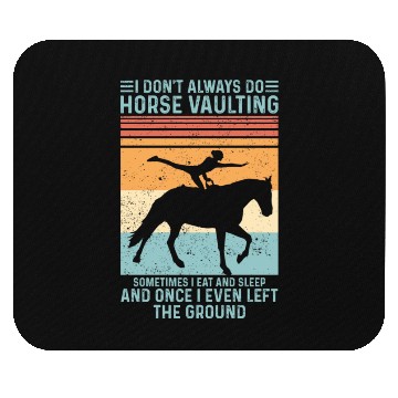 Discover Funny Equestrian Horse Vaulting Retro Mouse Pads