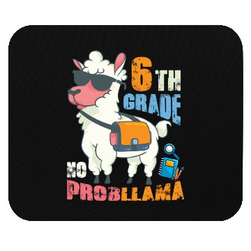 Discover 6th Grade No Probllama Back To School Llama Mouse Pads