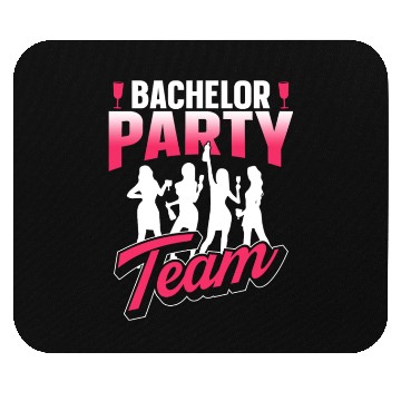 Discover Bachelor Party Team Bride Groom Mouse Pads