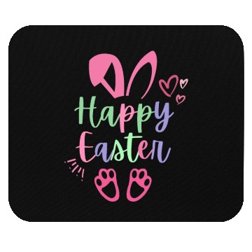 Discover Happy Easter Cute Bunny Rabbit Face Funny Easter W Mouse Pads