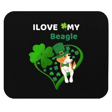 Discover Irish Shamrock St Patrick's Day Beagle Cool Mouse Pads