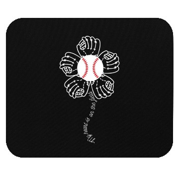 Discover Baseball Flower Mouse Pads