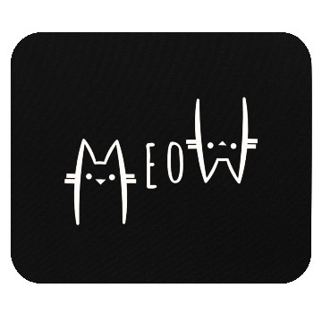 Discover Meow Mouse Pads for Cat Lover, Funny Cat
