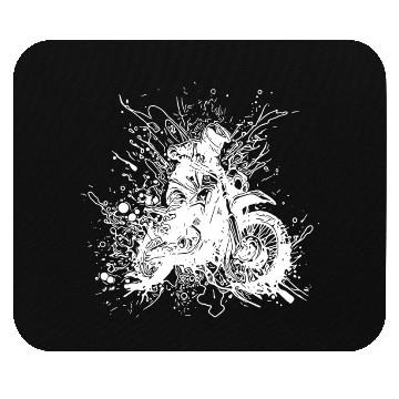 Discover Motorcycle Offroad Racing Slippery Floor Splash Mouse Pads