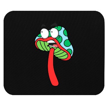Discover mushroom surprised by someone Mouse Pads