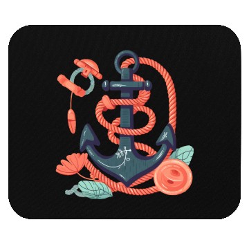Discover Awesome Anchor Comic Style Maritime Adventure Mouse Pads