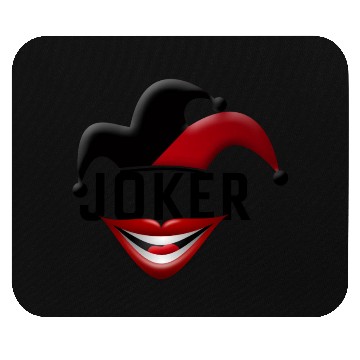 Discover Joker in Red and Black Mouse Pads