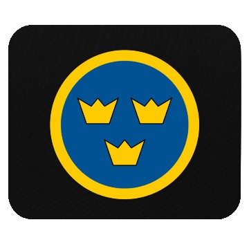 Discover Swedish Air Force Current Emblem Mouse Pads