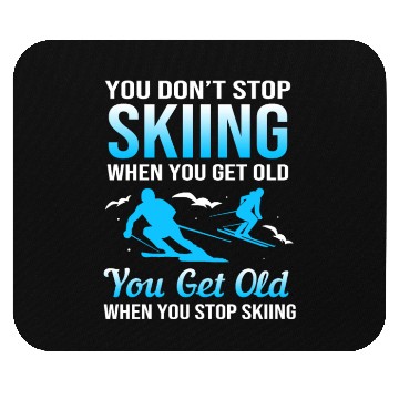 Discover Funny Skiing Ski Lover Skier Ski Instructor Mouse Pads