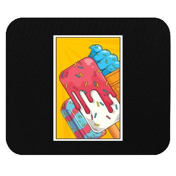 Discover Sweets Lover Foodie Pop Art Dessert Ice Cream Mouse Pads