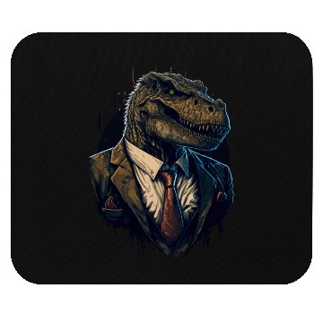 Discover T-Rex crime boss Mouse Pads