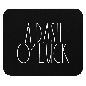 Discover A Dash O' Luck White Rae Dunn Inspired Minimalist Mouse Pads