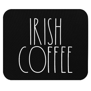 Discover Irish Coffee White Rae Dunn Inspired Minimalist Mouse Pads