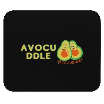 Discover funny avocado logo Mouse Pads