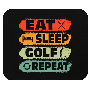 Discover Eat Sleep Golf Repeat Par Mouse Pads Golfing