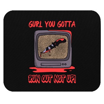 Discover Run outside, not up Mouse Pads