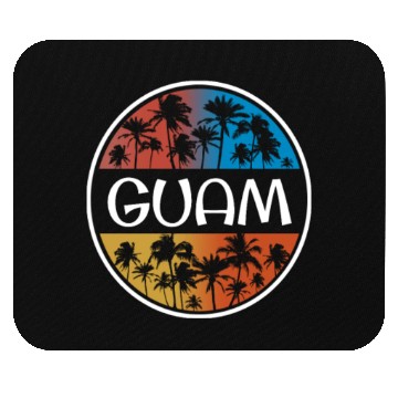 Discover Guam Stylish Vacation Souvenir Palm Tree Mouse Pads