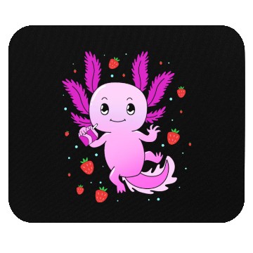 Discover Pastel Gothic Aesthetic Axolotl Strawberry Milk Mouse Pads