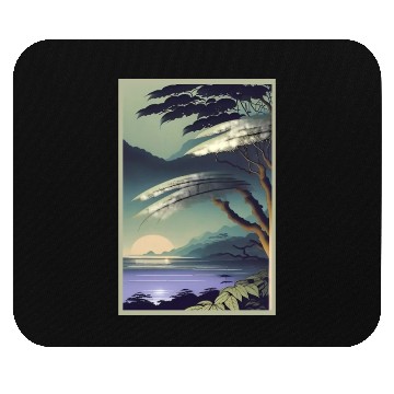 Discover Experience the Serenity of Rainforest Night Mouse Pads