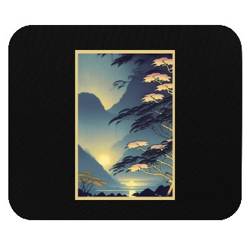Discover Magic of Rainforest Night Poster Mouse Pads