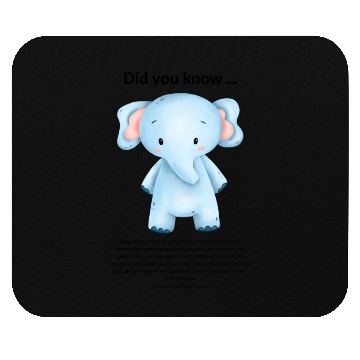 Discover Did you know ... elephant Mouse Pads