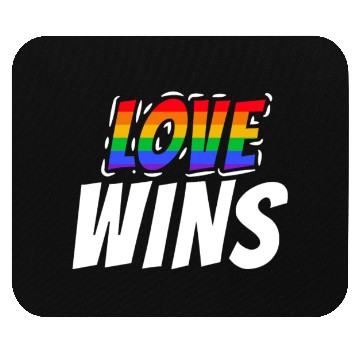 Discover Pride LGBTQ. Love wins Mouse Pads