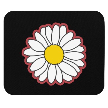 Discover red daisy flower Mouse Pads