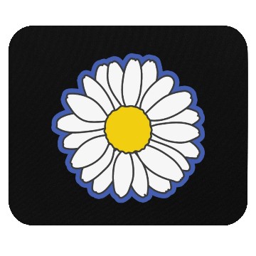 Discover blue daisy flower Mouse Pads