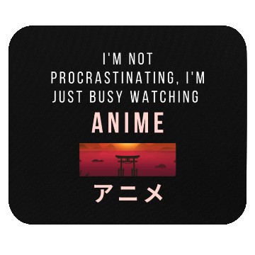 Discover Aesthetic Japanese watching anime Mouse Pads