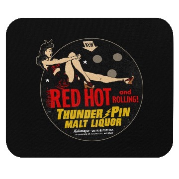 Discover Vintage Bowler Malt Liquor Deluxe Mouse Pads