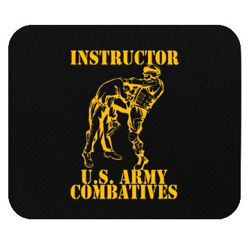 Discover Army Combatives Knee Instructor Gold Mouse Pads