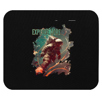 Discover Explore The space Mouse Pads
