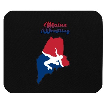 Discover Maine Wrestling Mouse Pads