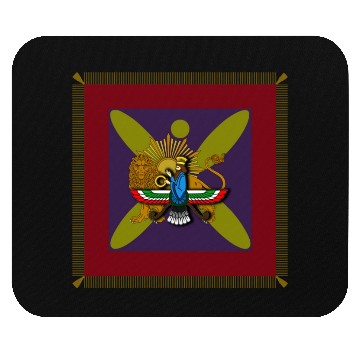 Discover Derafsh Lion Sun Farvahar Mouse Pads