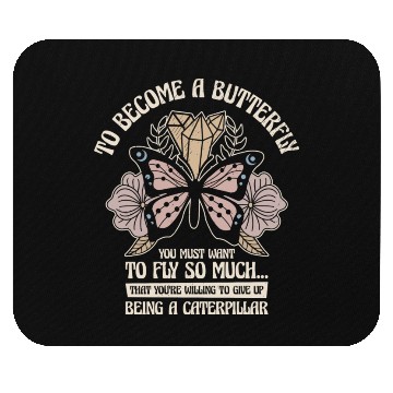 Discover Butterfly Mystical Butterfly Lover Celestial Art Mouse Pads