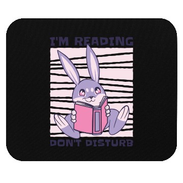 Discover Studying Rabbit Lover Reading Books Student Mouse Pads