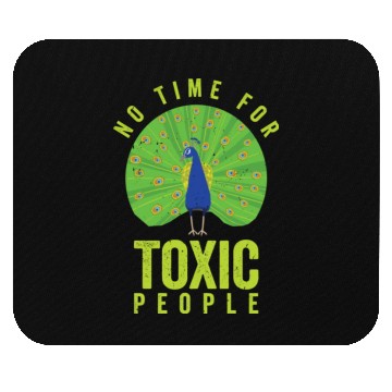 Discover Peacock Positivity Peacock Fan Toxic People Nature Mouse Pads
