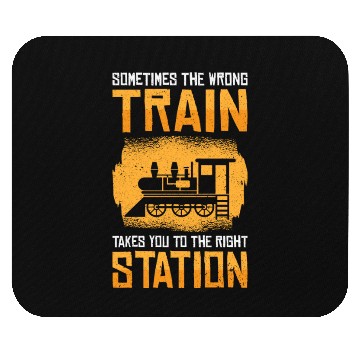 Discover Train Transportation Train Lover Train Station Mouse Pads