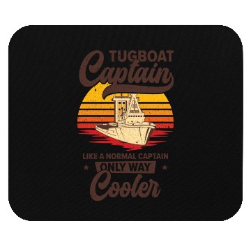 Discover Tugboat Watercraft Cool Tugboat Captain Sailing Mouse Pads