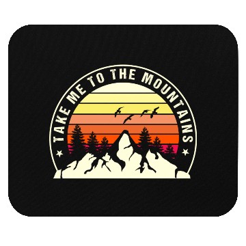 Discover Take A Hike Mountain Mouse Pads