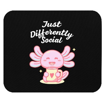Discover Just Differently Social Nerd Introvert Weird Antis Mouse Pads