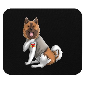 Discover American Akita I Love Mom Tattoo Dog Mothers Day Mouse Pads