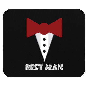 Discover Best Man Wedding Party Mock Tuxedo Mouse Pads