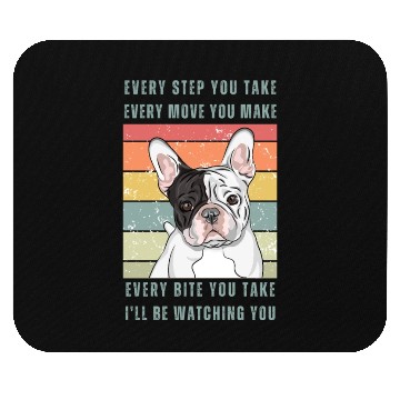 Discover Every Bite You Take - Frenchy Bulldog Mouse Pads