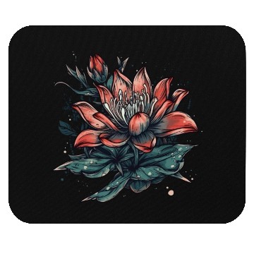 Discover Japanese Spider Lily Soft Anime Aesthetic Flower Mouse Pads