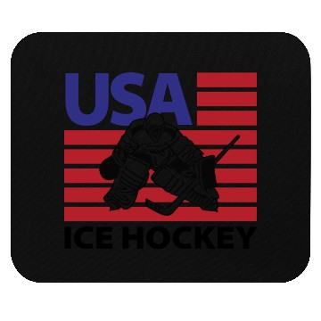 Discover Usa Ice Hockey Mouse Pads