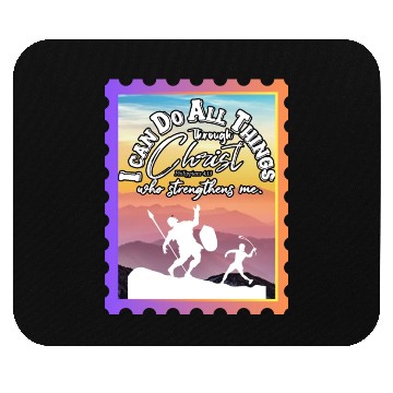 Discover I Can Do All Things Through Christ.Bible,Strength Mouse Pads