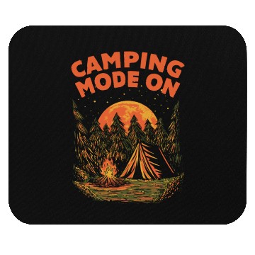 Discover Camping Mode On Wildlife Nature Lover Outdoor Tree Mouse Pads