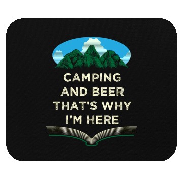 Discover Camping and Beer Camper Drinking Camp Drinker Beer Mouse Pads