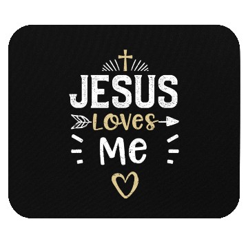 Discover Jesus Loves Me - Jesus Mouse Pads
